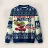 Patriots Grnch Merry Kissmyass Ugly Sweater