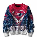 2025 Patriots Merry Super Christmas Ugly Sweater