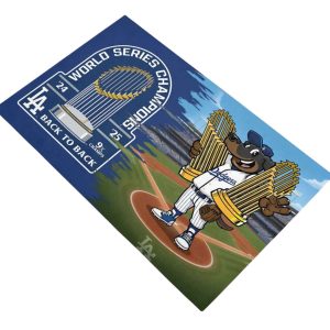 Dodgers Dog Mascot World Series Champions Back To Back 2025 Doormat2