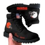 Personalized Browns Football Leather Boots