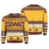 Personalized Commanders Football 2025 Ugly Christmas Sweater