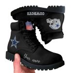 Personalized Cowboys Football Leather Boots