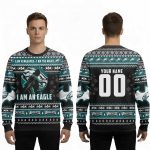 Personalized I Am Vengeance I Am The Night I Am A Eagle Ugly Sweater