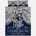 Personalized Jack Sally Nightmare I Fcking Love You Either Way Works Bedding Set