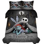 Personalized Jack Sally Nightmare My Favorite Things To Do Is You Quilt Set