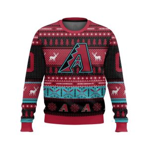 2025 Personalized Diamondbacks Ugly Christmas Sweater1