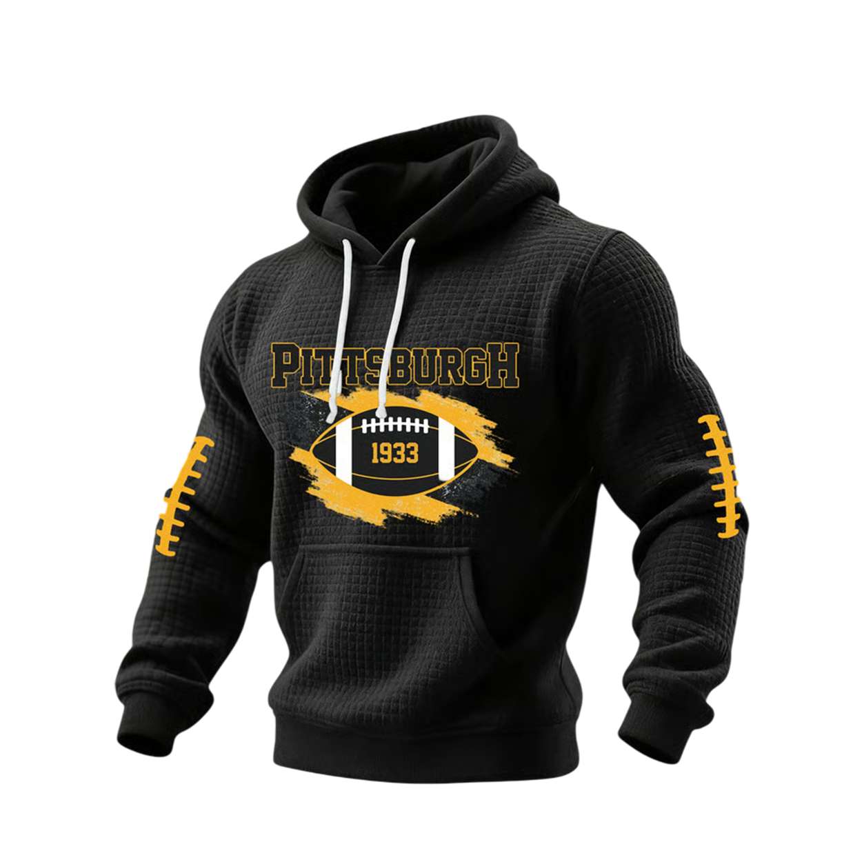 Pittsburgh Football 1933 Print Waffle Sweatshirt