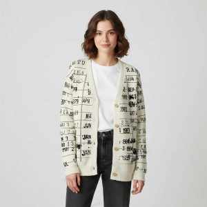 Library Card Unisex Ugly Cardigan Sweaters
