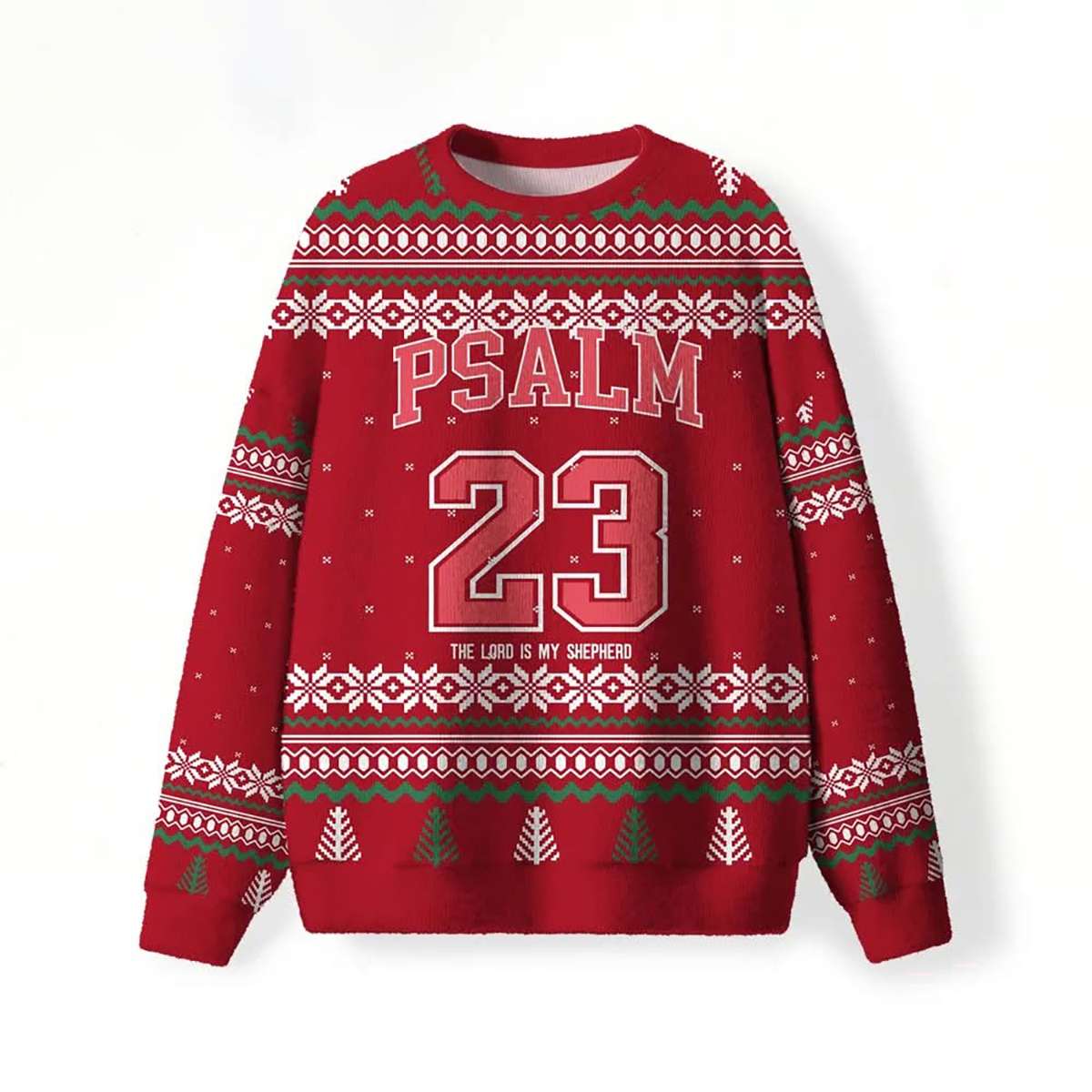Psalm 23 Christian Ugly Christmas Sweater Psalm 23 Christian Ugly Christmas Sweater