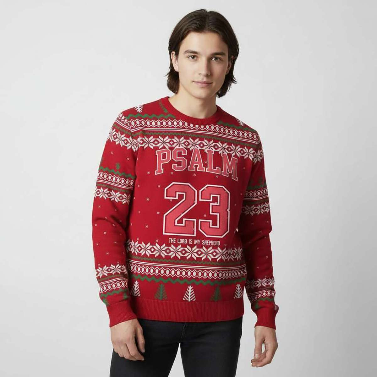 Psalm 23 Christian Ugly Christmas Sweater Psalm 23 Christian Ugly Christmas Sweater