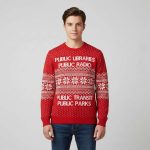 2025 Public Libraries Public Radio Ugly Christmas Sweater