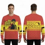 2025 Pulp Fiction Say Merry Xmas Again Christmas Ugly Sweater