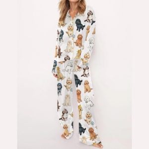 Cockapoo Silky Satin Pajama Set1