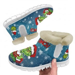 Grnch Heart Hand Christmas Snow Boots 1 Grnch Heart Hand Christmas Snow Boots