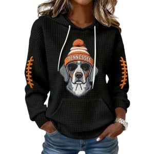 Tennessee Smokey Vols Football Winter Waffle Hoodie1