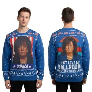 Donica Lewinsky Ugly Christmas Sweater1