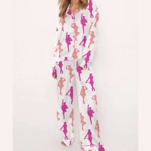 Drill Dance Silky Satin Pajama Set2