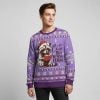 2025 Racoon Cute But Bookishly Feral Ugly Sweater