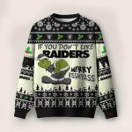 Raiders Grnch Merry Kissmyass Ugly Sweater