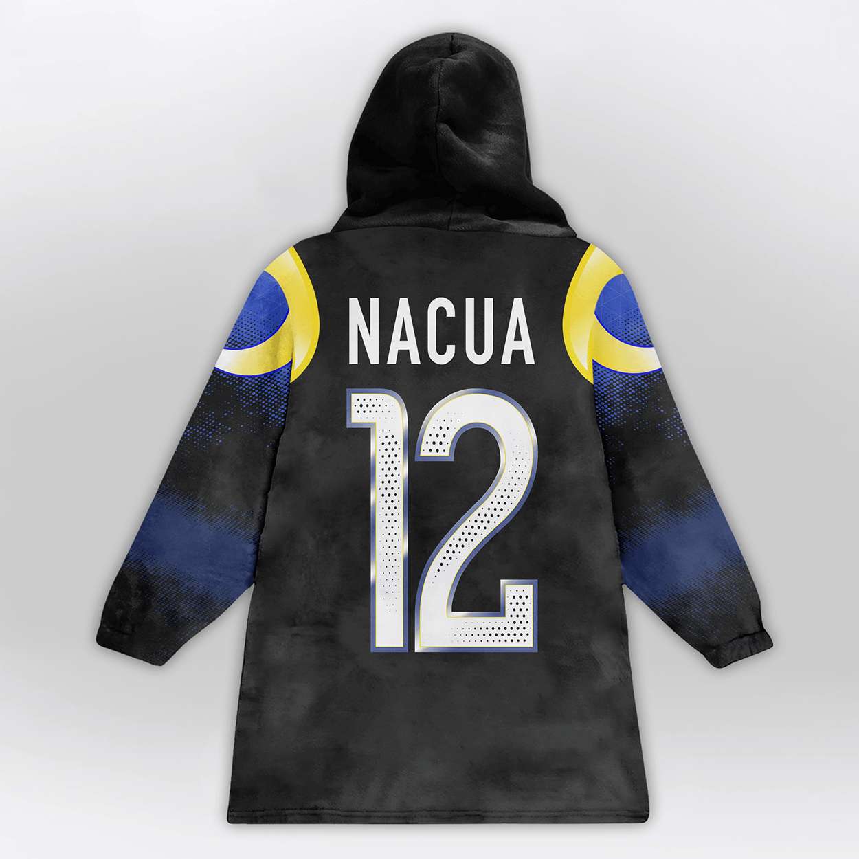Rams Nacua 12 Rivalries Midnight Mode Blanket Hoodie Rams Nacua 12 Rivalries Midnight Mode Blanket Hoodie
