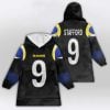 Rams Stafford 9 Rivalries Midnight Mode Blanket Hoodie
