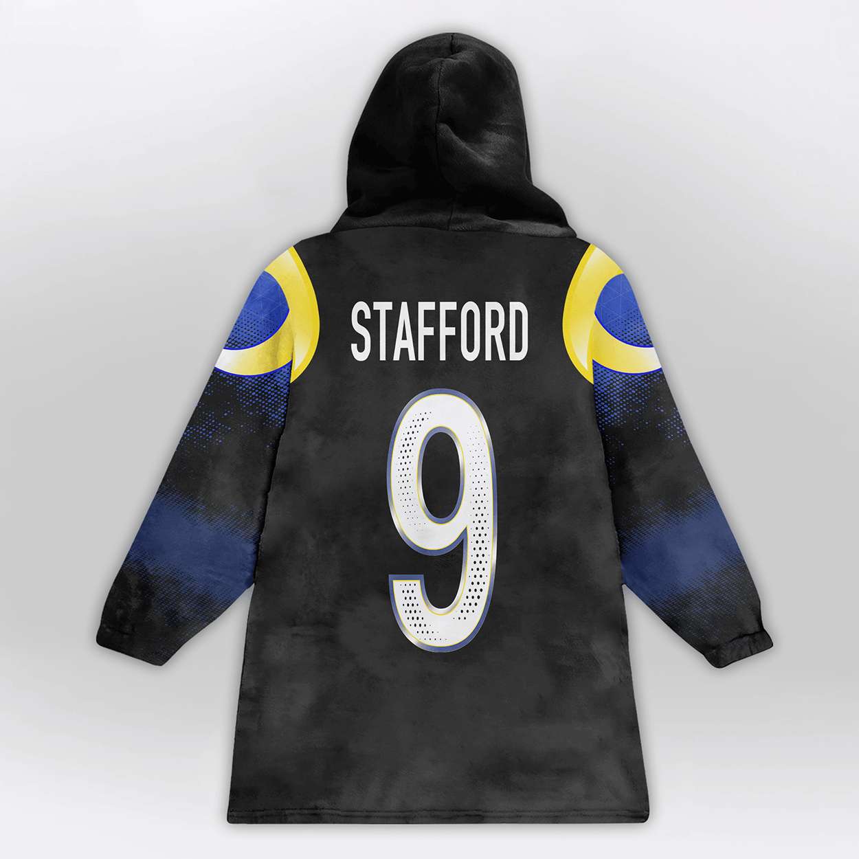 Rams Stafford 9 Rivalries Midnight Mode Blanket Hoodie Rams Stafford 9 Rivalries Midnight Mode Blanket Hoodie