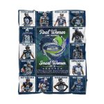 Real Women Love Football Smart Women Love The Seahawks Blanket