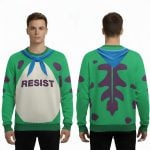 2025 Resist Frog Suit Ugly Christmas Sweater