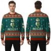 2025 Resist Frog Ugly Christmas Sweater