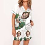 Retro Christmas Movie Character Elf Funny Pajama Set