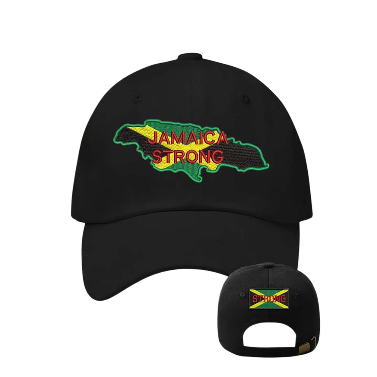 Retro Jamaica Strong Print Baseball Cap Retro Jamaica Strong Print Baseball Cap