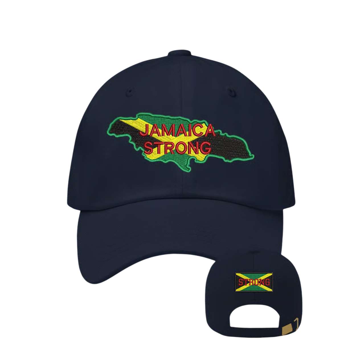 Retro Jamaica Strong Print Baseball Cap Retro Jamaica Strong Print Baseball Cap