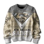 2025 Saints Merry Super Christmas Ugly Sweater