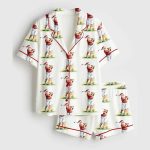Santa Golfing Christmas Santa Love Golf Sports Pajama Set