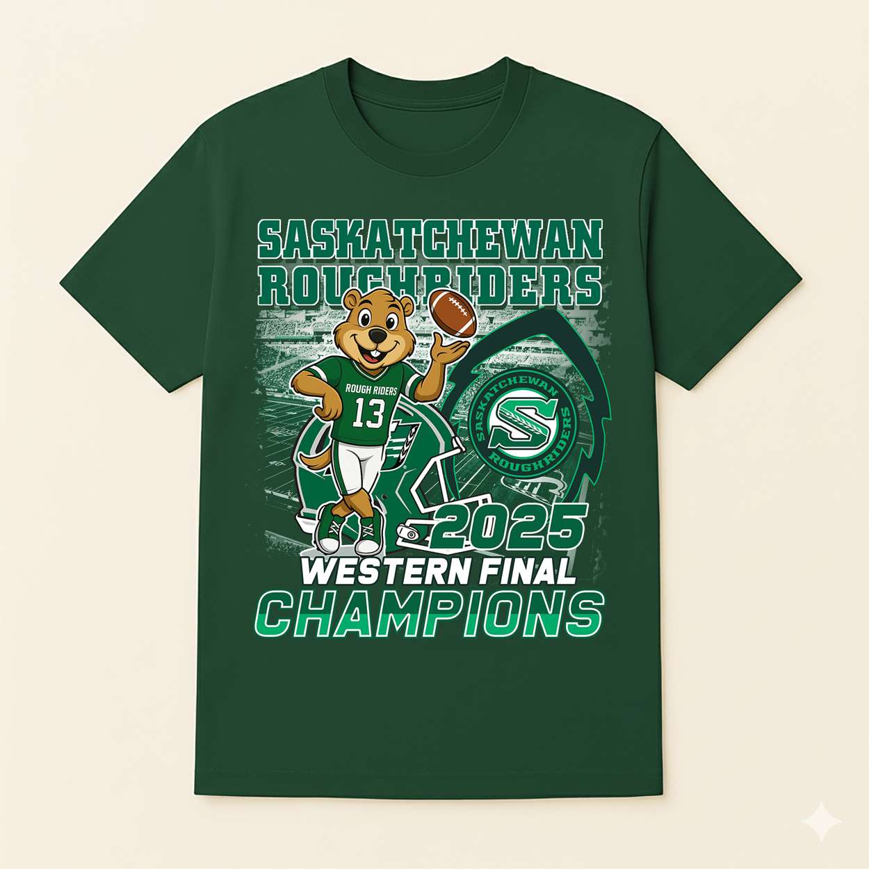 Saskatchewan Roughriders 2025 Western Final Champions Shirt Saskatchewan Roughriders 2025 Western Final Champions Shirt