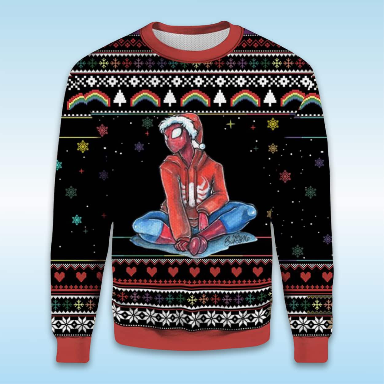Spider Man Santa Ugly Christmas Sweater Spider Man Santa Ugly Christmas Sweater