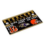 Steelers Fan Cave Wipe Your Feet Here Doormat