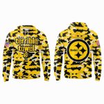 Steelers The Terrible Towel Veteran Camo Hoodie