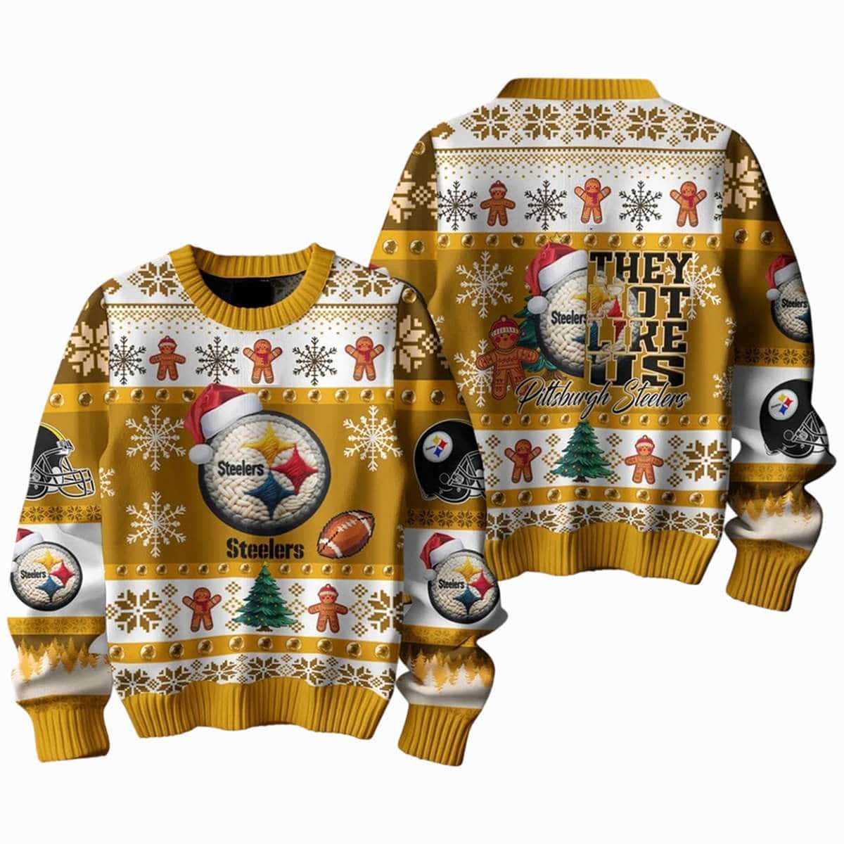 Steelers They Not Like Us Christmas Ugly Sweater Steelers They Not Like Us Christmas Ugly Sweater