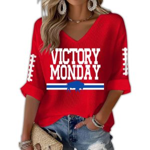Bills Victoty Monday Waffle T shirt2