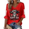 Tampa Bay Rugby Print Waffle Long Sleeve T-Shirt