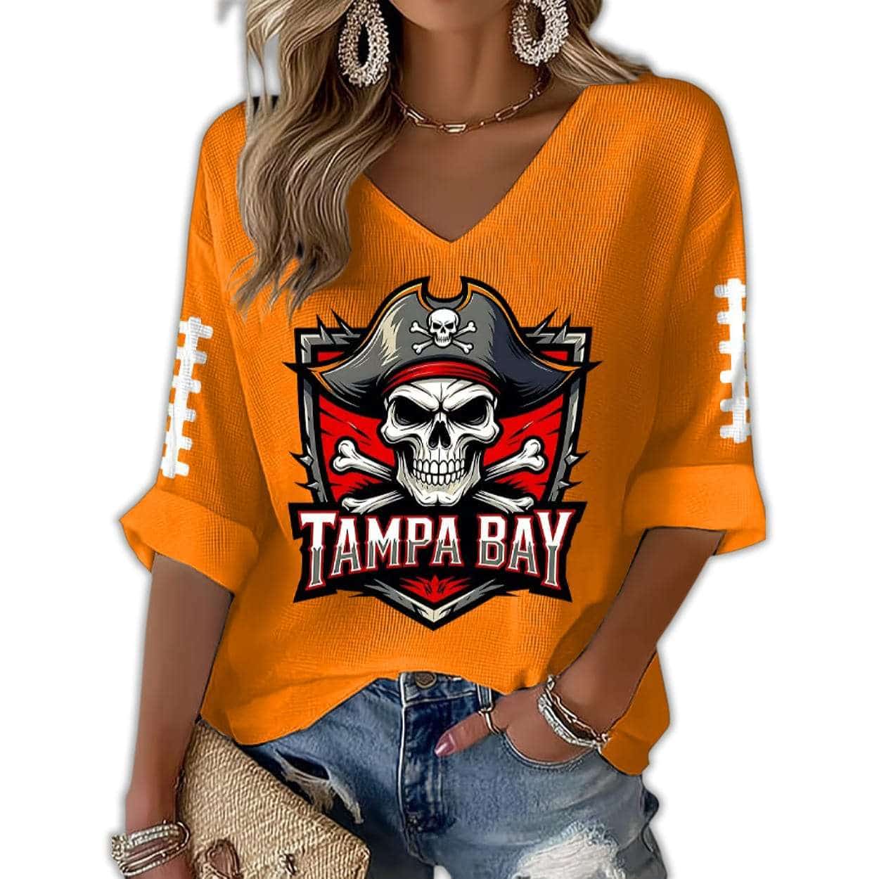Tampa Bay Rugby Print Waffle Long Sleeve T-Shirt Tampa Bay Rugby Print Waffle Long Sleeve T-Shirt