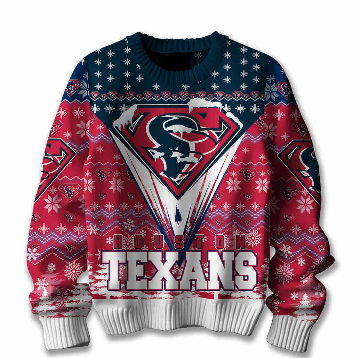 Texans Merry Super Christmas Ugly Sweater Texans Merry Super Christmas Ugly Sweater