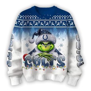 2025 Colts x The Grnch Christmas Edition Ugly Sweater