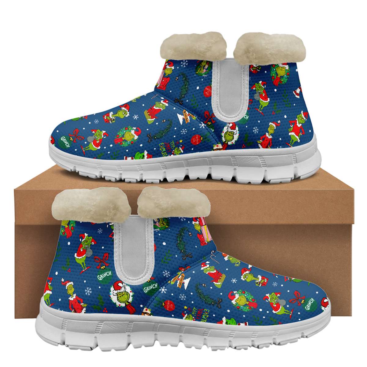 The Grnch Christmas Snow Boots Shoes The Grnch Christmas Snow Boots Shoes