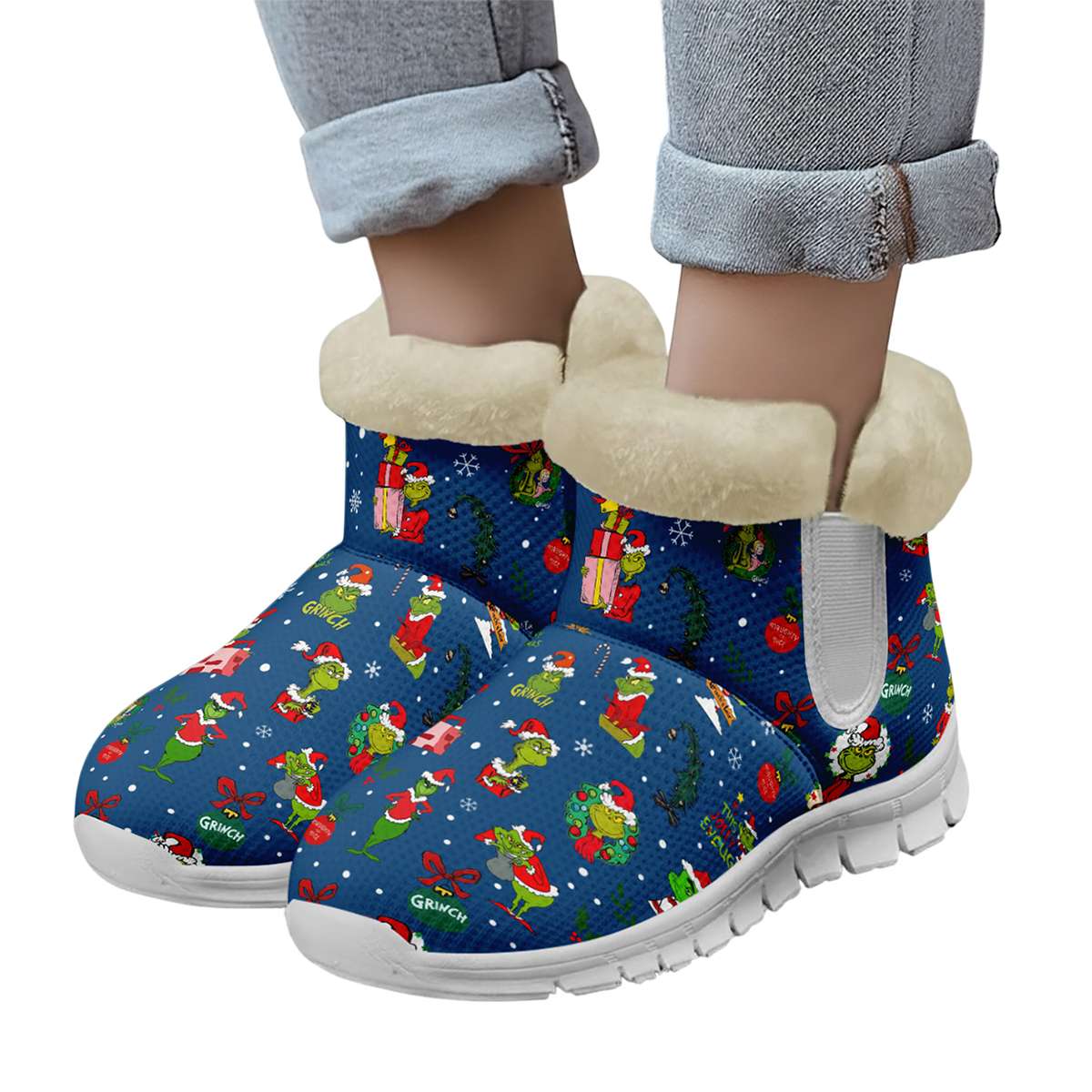 The Grnch Christmas Snow Boots Shoes The Grnch Christmas Snow Boots Shoes