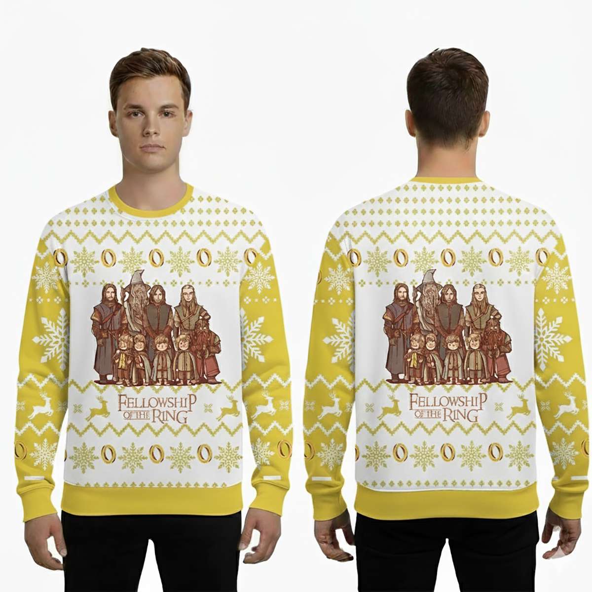 The Lord Of The Rings Fellowship Of The Ring Ugly Christmas Sweater The Lord Of The Rings Fellowship Of The Ring Ugly Christmas Sweater