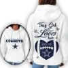 This Girl Loves Her Cowboys Waffle Hoodie