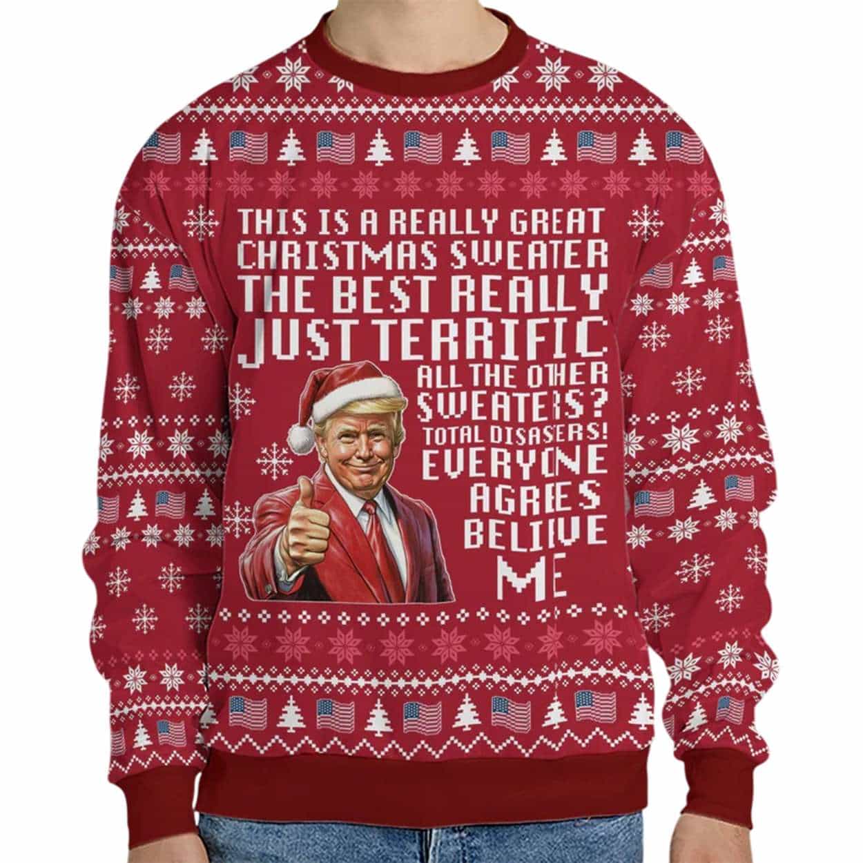 This Is A Really Great Christmas Sweater Trump Ugly Sweater This Is A Really Great Christmas Sweater Trump Ugly Sweater