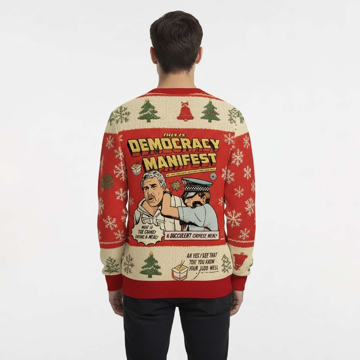 This is Democracy Manifest Christmas Ugly Sweater This is Democracy Manifest Christmas Ugly Sweater